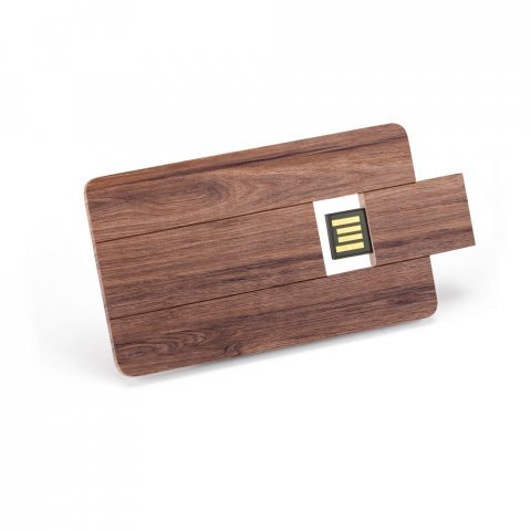 77709. USB wooden flash drive up to 32GB - Dark natural