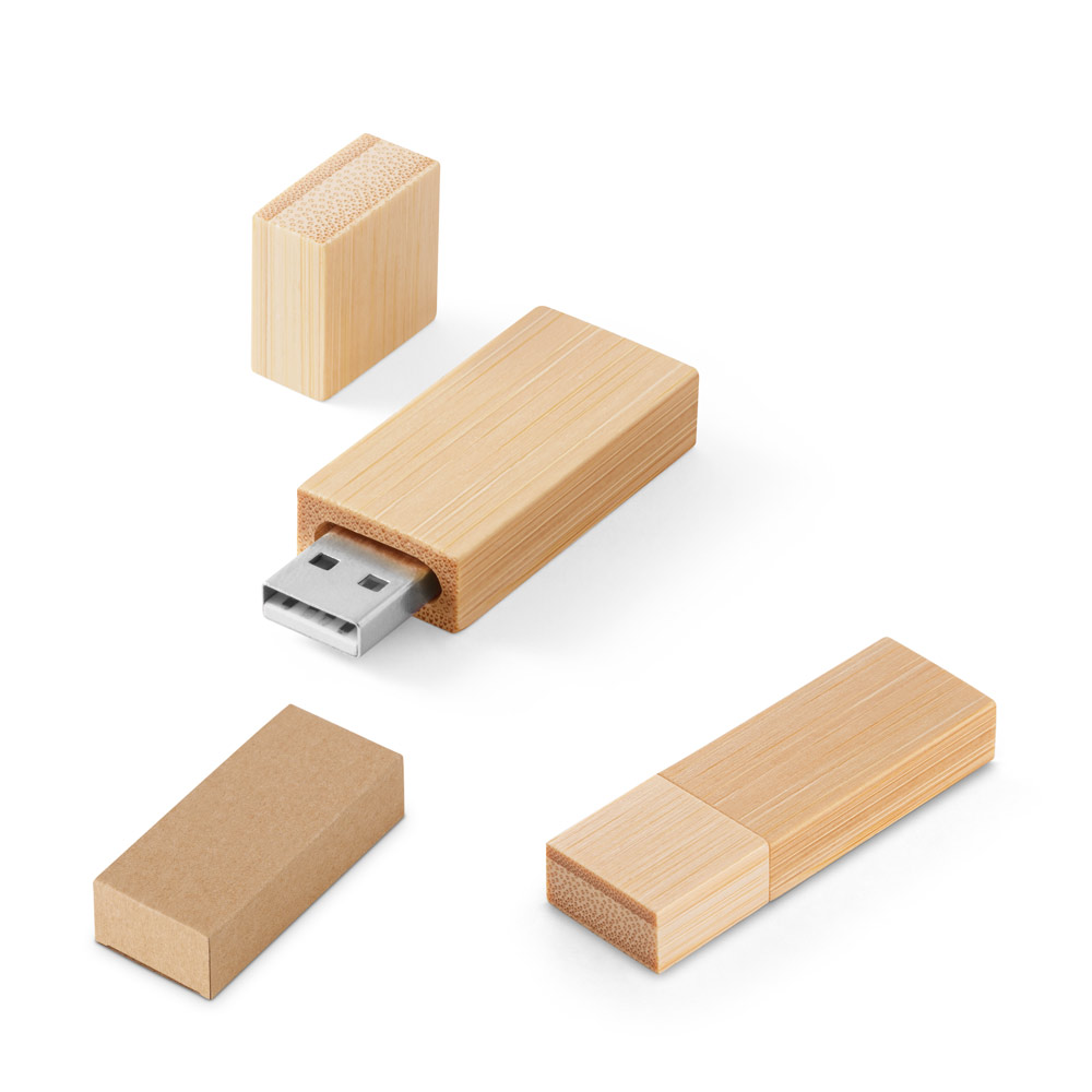 Pen Drive até 32GB em madeira — Personalizado