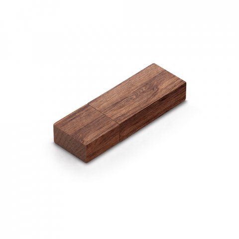 77713. USB Stick bis zu 32GB aus Holz - Natur - dunkel