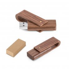 Pen Drive até 128GB em madeira