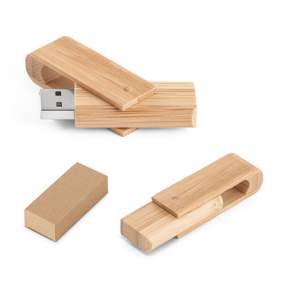 Pen Drive até 32GB em madeira — Personalizado