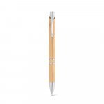 BETA BAMBOO. Bambus kuglepen med klip og metal detaljer - Naturlig