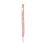 JULIE. Kugelschreiber aus recyceltes Aluminium (100 % rAL) mit Touchpen-Spitze - Hellrosa