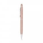 JULIE. Kugelschreiber aus recyceltes Aluminium (100 % rAL) mit Touchpen-Spitze - Hellrosa