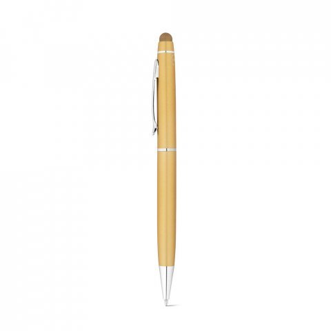 JULIE. Kugelschreiber aus recyceltes Aluminium (100 % rAL) mit Touchpen-Spitze - Satingold