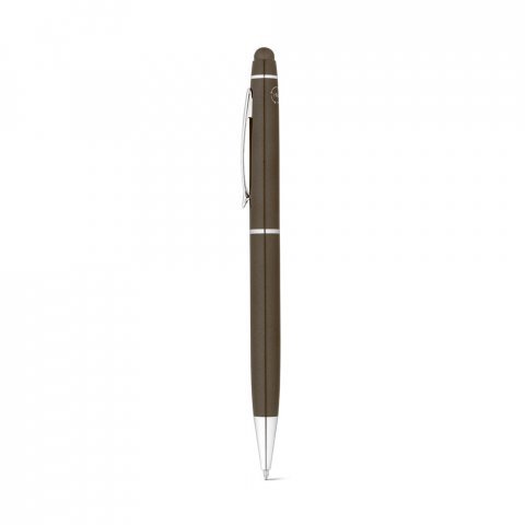 JULIE. Kugelschreiber aus recyceltes Aluminium (100 % rAL) mit Touchpen-Spitze - Gewehrmetall