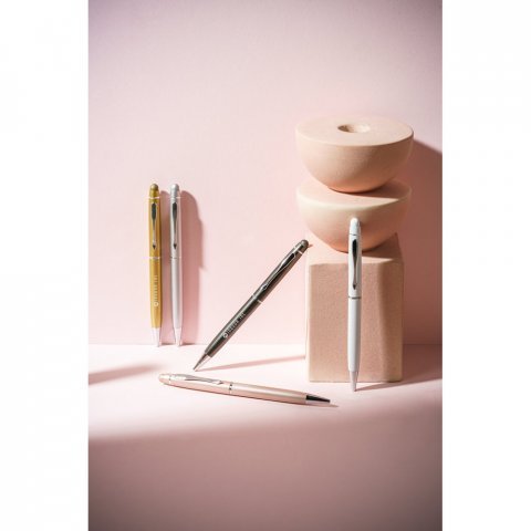 JULIE. Kugelschreiber aus recyceltes Aluminium (100 % rAL) mit Touchpen-Spitze