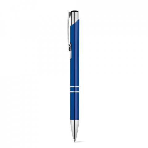 BETA BK. Hlin&iacute;kov&eacute; kuličkov&eacute; pero s klipem - Kr&aacute;lovsk&aacute; modr&aacute;