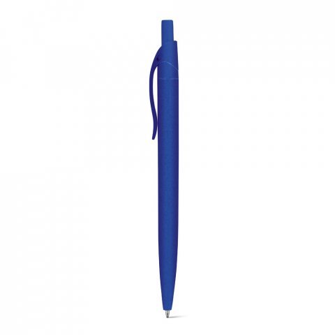 CAMILA. Kuličkov&eacute; pero z p&scaron;eničn&eacute;ho slaměn&eacute;ho vl&aacute;kna a ABS s klipem - Kr&aacute;lovsk&aacute; modr&aacute;