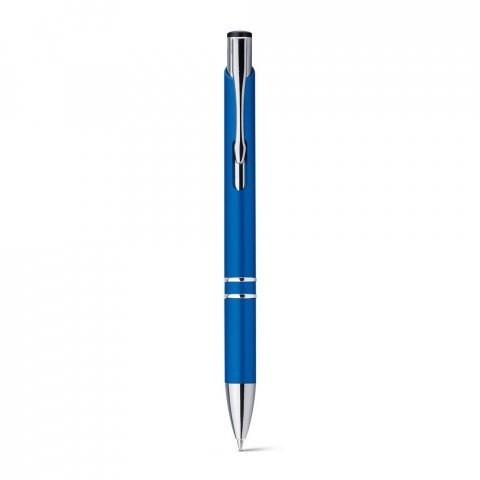 BETA PLASTIC. ABS-balpen met metalen clip - Blauw