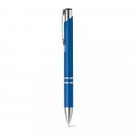 BETA PLASTIC. ABS-balpen met metalen clip - Blauw