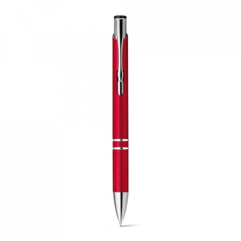 BETA PLASTIC. ABS-balpen met metalen clip - Rood