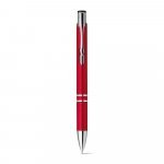 BETA PLASTIC. ABS-balpen met metalen clip - Rood