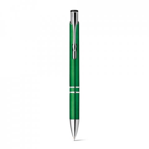 BETA PLASTIC. ABS-balpen met metalen clip - Groen