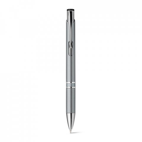 BETA PLASTIC. ABS-balpen met metalen clip - Licht grijs
