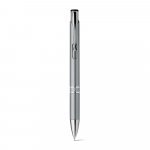 BETA PLASTIC. ABS-balpen met metalen clip - Licht grijs