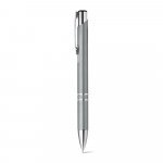 BETA PLASTIC. ABS-balpen met metalen clip - Licht grijs