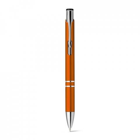 BETA PLASTIC. ABS-balpen met metalen clip - Oranje