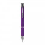 BETA PLASTIC. ABS-balpen met metalen clip - Paars