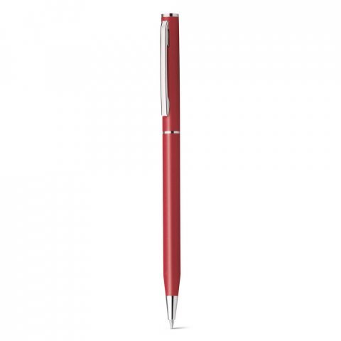 LESLEY METALLIC. Pix din aluminiu cu clip si mecanism de răsucire - Roșu