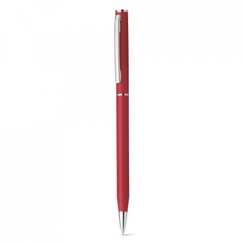 LESLEY METALLIC. Pix din aluminiu cu clip si mecanism de răsucire - Roșu