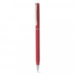 LESLEY METALLIC. Pix din aluminiu cu clip si mecanism de răsucire - Roșu