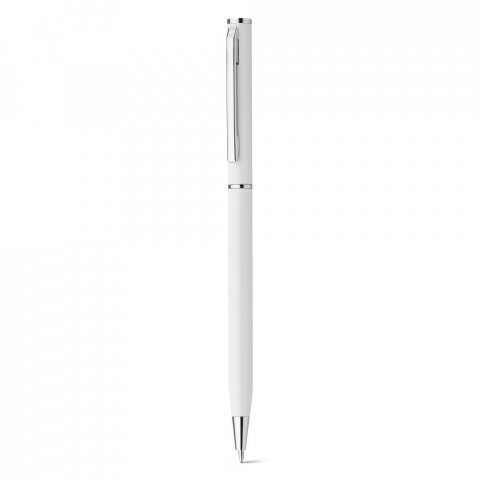 LESLEY METALLIC. Pix din aluminiu cu clip si mecanism de răsucire - Alb