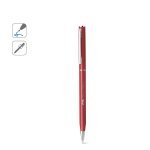 LESLEY METALLIC. Stylo &agrave; bille en aluminium avec clip et m&eacute;canisme twist