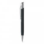 OLAF SOFT. Kulspetspenna i aluminium med gummifinish - Svart