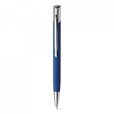 OLAF SOFT. Kulspetspenna i aluminium med gummifinish - Bl&aring;