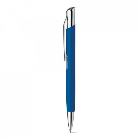 OLAF SOFT. Kulspetspenna i aluminium med gummifinish - Bl&aring;