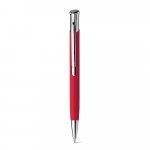 OLAF SOFT. Kulspetspenna i aluminium med gummifinish - R&ouml;d