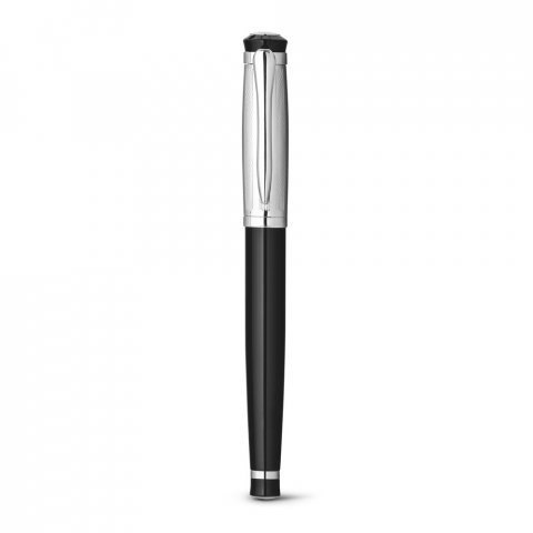 ORLANDO. Metal Rollerball and ballpoint pen set with clip - Silver