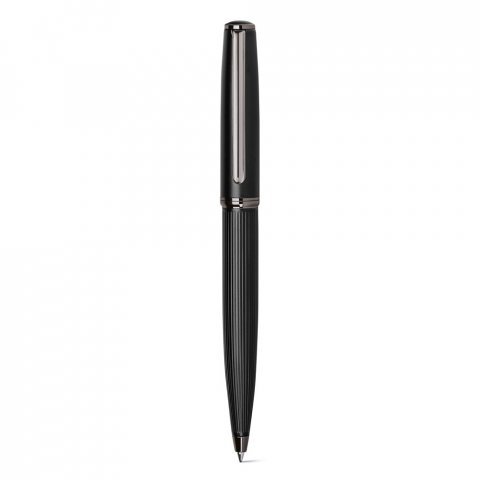 IMPERIO. Metal rollerball and ballpoint set with twist mechanism - Black