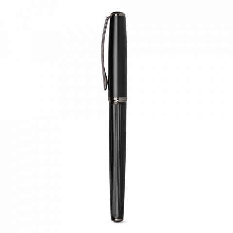 IMPERIO. Metal rollerball and ballpoint set with twist mechanism - Black