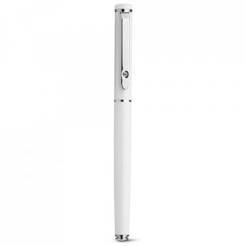 CALIOPE ROLLER. Metalowy roller z błyszczącą końc&oacute;wką - Biały