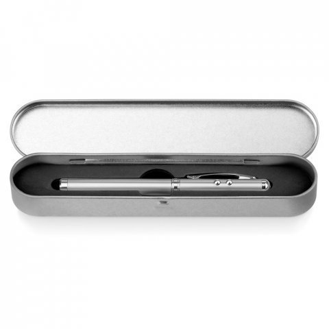 LAPOINT. Multifunksjons kulepenn i metall - Sateng s&oslash;lv