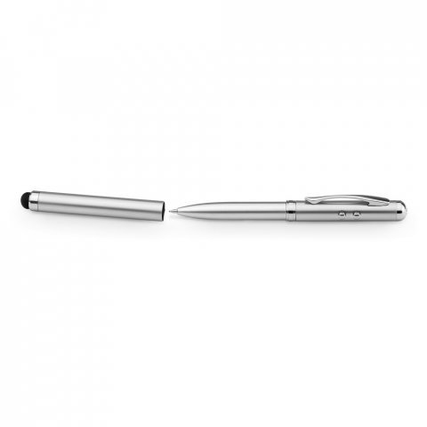 LAPOINT. Multifunksjons kulepenn i metall - Sateng s&oslash;lv