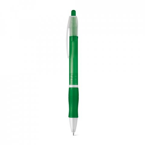 SLIM. Nekĺzav&eacute; guľ&ocirc;čkov&eacute; pero z ABS s klipom - Zelen&aacute;