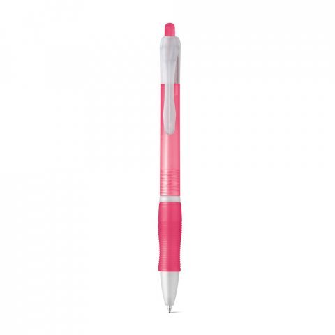 SLIM. Nekĺzav&eacute; guľ&ocirc;čkov&eacute; pero z ABS s klipom - Svetloružov&aacute;