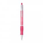 SLIM. Nekĺzav&eacute; guľ&ocirc;čkov&eacute; pero z ABS s klipom - Svetloružov&aacute;