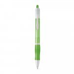 SLIM. Nekĺzav&eacute; guľ&ocirc;čkov&eacute; pero z ABS s klipom - Svetlozelen&aacute;