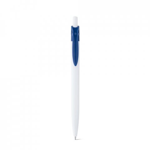 MARS. Penna a sfera in ABS con clip colorata - Blu