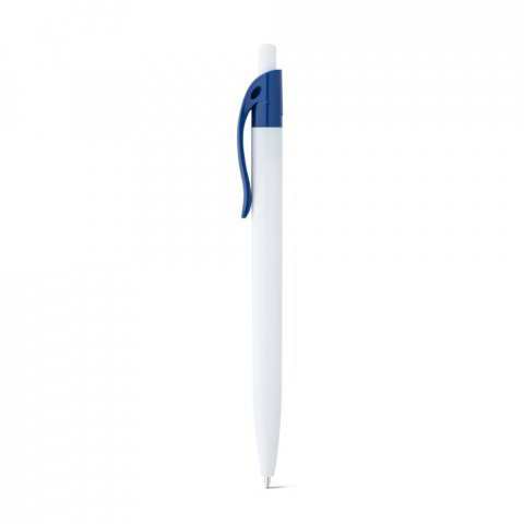 MARS. Penna a sfera in ABS con clip colorata - Blu