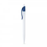 MARS. Penna a sfera in ABS con clip colorata - Blu