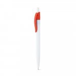 MARS. Penna a sfera in ABS con clip colorata - Rosso