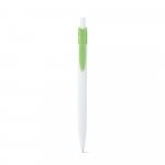 MARS. Penna a sfera in ABS con clip colorata - Verde chiaro