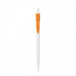 MARS. Penna a sfera in ABS con clip colorata - Arancione