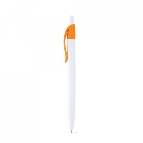 MARS. Penna a sfera in ABS con clip colorata - Arancione