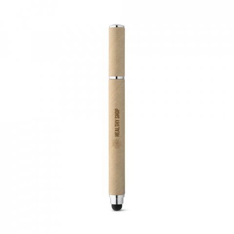 PAPYRUS. Penna av papper kraft och ABS med pekspets - Naturf&auml;rg